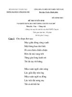 ĐỀ THI NGỮ VĂN SƯ PHẠM NĂM 2007