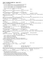 Đề thi Hóa 10-HK2