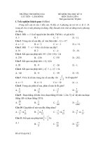 ĐỀ KIỂM TRA HỌC KỲ II MÔN TOÁN LỚP 6 TRƯỜNG THCS ĐỒNG NAI CÁT TIÊN – LÂM ĐỒNG