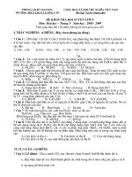 Đề kiểm tra đội tuyển HSG 9