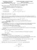 Đề thi thử ĐH  môn Toán năm 2009  khối D và bài giải