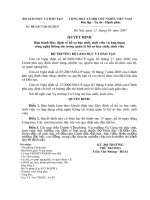 07-2009-TT-BGDDT- Quy định Hồ Sơ HS-SV