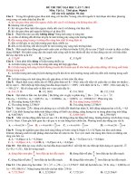 ĐỀ THI THỬ ĐẠI HỌC CAO ĐẲNG MÔN VẬT LÝ ĐỀ 7