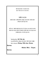 Tiểu luận BDCBQL