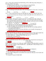 ĐÊ THI THỬ ĐẠI HỌC MÔN SINH 2009