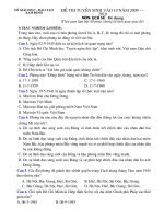 Đề thi tuyển sinh vào 10 tỉnh NAM ĐỊNH (2009-2010)