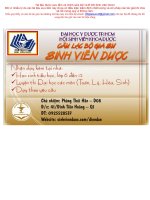 Bộ đề ôn thi  trắc nghiệm sinh học 12 