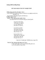 Đề tham khảo thi TN12 Ngữ Văn (15)