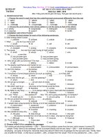 Đề thi tuyển sinh lơp 10 THPT