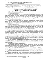 Báo cáo sơ kết Công đoàn HK1 (2008-2009)