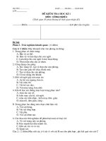 Đề thi công nghệ 6