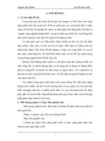 Một số đề xuất nhằm khai thac tốt các điều kiện về môi trường tự nhiên để phát triển loại hình du lịch nghỉ biển một cách bền vững tại Quảng Ninh.