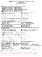 160 câu tr nghiệm ôn vật lý 9(Kỳ II -08-09) có đáp án