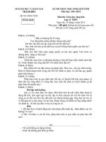 ĐỀ THI CHỌN HỌC SINH GIỎI TỈNH Năm học 2011-2012 Môn GIÁO DỤC CÔNG DÂN LỚP 12 THPT