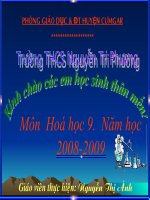 Tiết 61 hóa 9