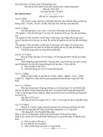 DỀ THI CHUYÊN TỈNH MÔN HÓA TỈNH ĐỒNG NAI 2009-2010