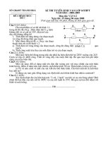De thi tuyen sinh vao lop 10 THPT năm 2008-2009 Tinh Thanh Hoa