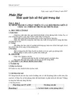 Giáo án Lịch sử 7 trọn bộ