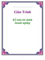 Giáo trình kế toán tài chính doanh nghiệp 