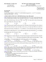 Đề thi tuyển sinh đại học năm 2010 môn vật lý khối a   mã đề 642 