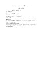 đề luyện thi vào lớp 10