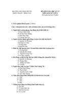 ĐỀ KIỂM TRA HỌC KỲ II MÔN LỊCH SỬ LỚP 8 TRƯỜNG THCS HIỆP PHƯỚC NHƠN TRẠCH - ĐỒNG NAI