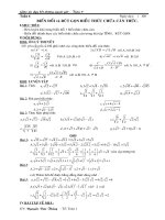 giáo án dạy thêm Toán 9