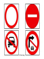 Tổng hợp đầy đủ biển báo giáo thông