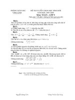 Đề thi học sinh giỏi toán 9