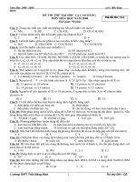 Thi thử ĐH 2009 - hóa học