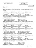 DE THI HOA 10( TRAC NGHIEM 50CAU)