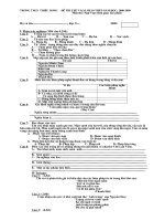 Đề luyện thi Ngữ văn vào THPT