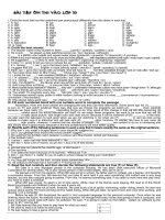 THI VÀO LỚP 10 TIẾNG ANH (ĐỀ 9)