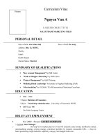 SampleResume sales(english) 