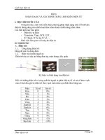 Nhận dạng và dịnh chân linh kiện điện tử bài 6 