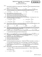 đề khảo sát đại học lần 2