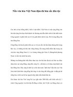 Nền văn hóa việt nam đậm đà bản sắc dân tộc 