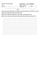 Đề Sinh 7 HKII 08-09