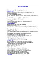 Để dạy học đạt hiệu quả