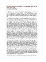 NGHỆ THUẬT TỰ SỰ TRONG TRUYỆN NGẮN CỦA LỖ TẤN