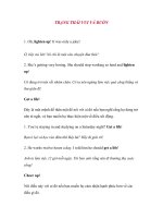 TRẠNG THÁI VUI VÀ BUỒN TRONG TIẾNG ANH