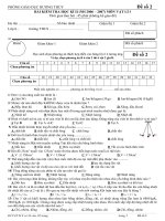 Đề thi HK 2 Hương Thủy năm 2007_đề 2