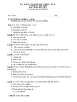 Bài thi Khoa học Lớp 5-Năm học:2008- 2009