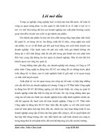 Hoàn thiện kế toán tập hợp CPSX và tính giá thành của các sản phẩm