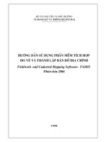 Hưỡng dẫn sử dụng phần mềm tích hợp đo  vẽ và thành lập bản đồ địa chính 