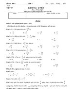 Kiểm tra 45p Toán 6(tiết 97)