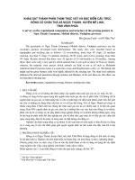 Khảo sát thành phần thảm thực vật và đặc điểm cấu trúc đồng cỏ chăn thả xã Ngọc Thanh, huyện Mê Linh, tỉnh Vĩnh Phúc