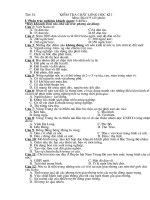 Đề thi Địa lý 9  kỳ I