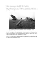 Những tai nạn máy bay thảm khốc trong lịch sử