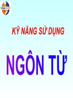 Kỹ năng sử dụng ngôn từ 